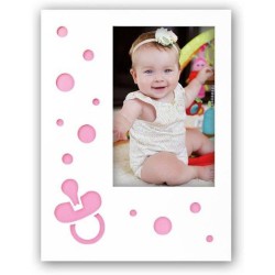 ZEP - Houten Baby Fotolijst Nicola Pink voor foto formaat 13x18 - WP0157P
