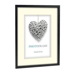 ZEP - Houten fotolijst zwart met passe-partout Regent 5 formaat 30x40 / 40x50 cm - V32455