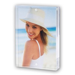 Acryl fotolijst transparant met magnetisch frame geschikt voor een foto van 20 x 30 cm - Fotolijsten