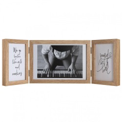 Fotolijst - Piano Triple Swing Landscape - Fotomaat 10x15 cm - Eiken