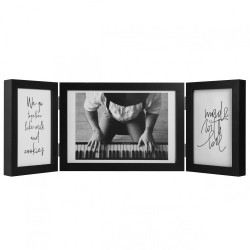 Fotolijst - Piano Triple Swing Landscape - Fotomaat 10x15 cm - Zwart
